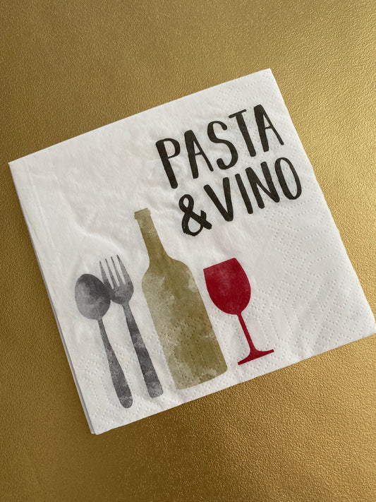 Servetten Pasta & Vino